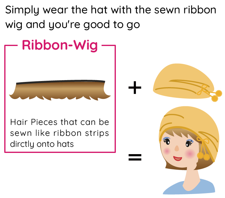 Ribbon-wig